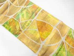 石畳模様織り出し　袋帯